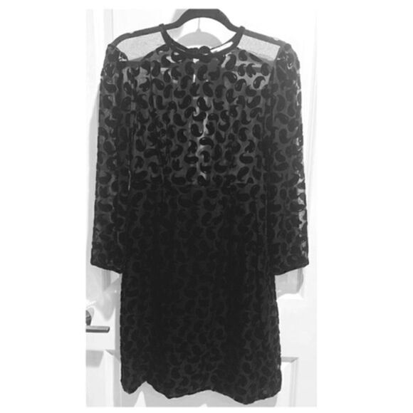 Sonia Rykiel textured dress with tie back NWT, New, Sheer Print,Mesh - Picture 3 of 6